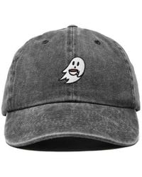 Alix - Coffee Ghost Embroidered Hat - Lyst
