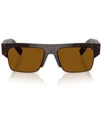 Prada - 55Mm Rectangular Sunglasses - Lyst