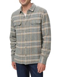PAIGE - Wilbur Cotton Flannel Overshirt - Lyst