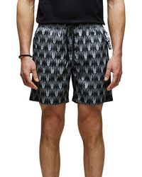 Psycho Bunny - Matthew Allover Bunny Print Swim Trunks - Lyst