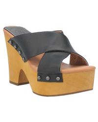 Dingo - Driftwood Platform Wedge Sandal - Lyst