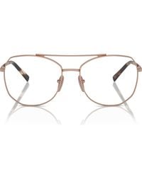 Prada - 56Mm Round Optical Glasses - Lyst