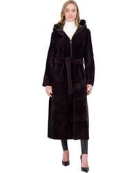 Gorski - Reversible Textured Shearling Lamb Coat - Lyst
