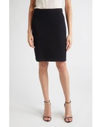 St. John - Belle Rib Knit Pencil Skirt - Lyst