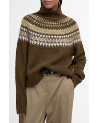 Barbour - Lorrie Fair Isle Wool & Alpaca Blend Sweater - Lyst