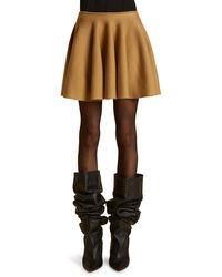Khaite - Ulli Wool Blend Circle Miniskirt - Lyst