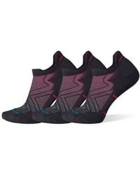 Smartwool - Run 3-Pack Targeted Cushion No Show Socks - Lyst
