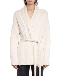 Zadig & Voltaire - Wool & Cashmere Wrap Cardigan - Lyst