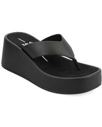 MIA - Niccola Platform Wedge Flip Flop - Lyst