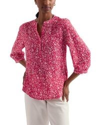 Seasalt Cornwall - Willow Path Floral Print Popover Top - Lyst