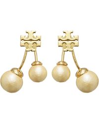Tory Burch - Kira Imitation Pearl Drop Earrings - Lyst