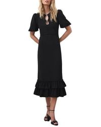 Mint Velvet - Diamante Trim Midi Dress - Lyst