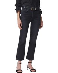 Citizens of Humanity - Isola Frayed Crop Bootcut Jeans - Lyst