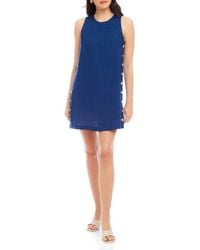 Fifteen Twenty - Clarice Side Button Shift Dress - Lyst