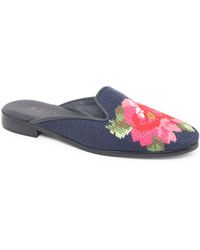 ByPaige - Floral Needlepoint Mule - Lyst