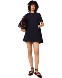Maje - Heavy Crepe Trapeze Dress - Lyst