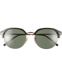 Ray-Ban - Clubmaster Rb4429 55mm Round Sunglasses - Lyst