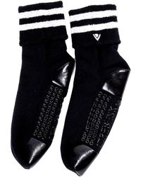 Arebesk - Foldover Terry Grip Quarter Socks - Lyst