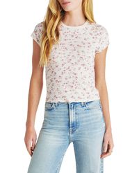Splendid - Candice Floral Linen Blend T-shirt - Lyst