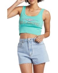 Billabong - Search For Stoke Crop Graphic Tank - Lyst