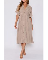 Vici Collection - Jessica Gingham Shirtdress - Lyst