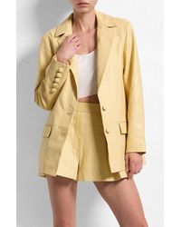 AS by DF - Willow Upcycled Leather Blazer - Lyst