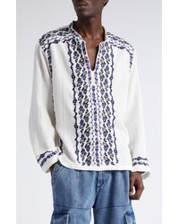 Isabel Marant - Cikariah Embroidered Cotton Top - Lyst