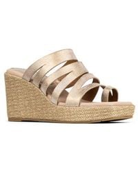 Donald J Pliner - Annamaria Platform Wedge Slide Sandal - Lyst