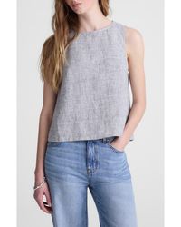 Madewell - Pleated Linen Shell Top - Lyst