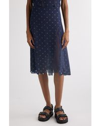 Acne Studios - Iranee Polka Dot Georgette Skirt - Lyst