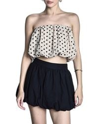 Endless Rose - Polka Dot Strapless Bubble Top - Lyst