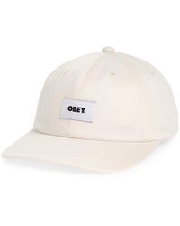Obey - Bold Label Organic Cotton Baseball Cap - Lyst