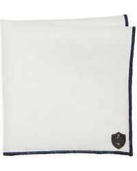 CLIFTON WILSON - Linen Pocket Square With Trim - Lyst