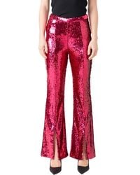 Endless Rose - Sequin Slit Leg Flare Pants - Lyst