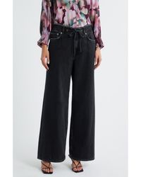 Rails - Angeleno High Waist Wide Leg Drawstring Jeans - Lyst
