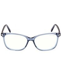 Tom Ford - 56Mm Rectangular Light Blocking Glasses - Lyst