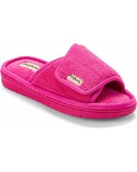 Dearfoams - Mickey Terry Adjustable Shower Slide Slipper - Lyst