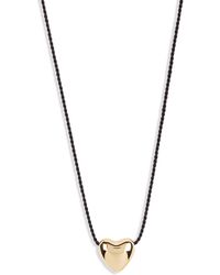 Annika Inez - Mini Heart Pendant Necklace - Lyst
