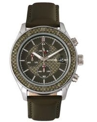 Breed - Maverick Chronograph Leather-Band Watch W/Date - Lyst