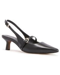Frankie - Coco Slingback Pointed Toe Kitten Heel Pump - Lyst