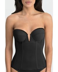 Dominique Intimates - Vivienne Convertible Strapless V Wire Longline Corset Bra - Lyst