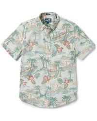 Reyn Spooner - Kaimana Beach Short Sleeve Cotton Blend Button-Down Shirt - Lyst