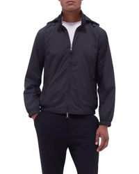 Bugatchi - Water Repellent Packable Jacket With Removable Hood - Lyst