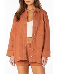 Roxy - Lost Treasure Cotton & Linen Jacket - Lyst
