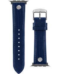 Ted Baker - Lizard Embossed Leather 22mm Apple Watch® Watchband - Lyst