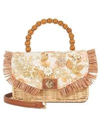 Dune - Blooms Raffia Bag - Lyst