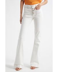 Ramy Brook - Cindy Exposed-Button Fly Wide Leg Jeans - Lyst