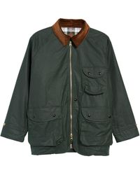 Drake's - Water Repellent Waxed Cotton Coverall Jacket - Lyst