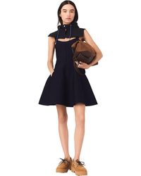 Maje - Mini Knitted Babydoll Dress - Lyst