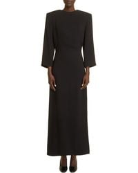 The Row - Jery Square Shoulder Silk Dress - Lyst